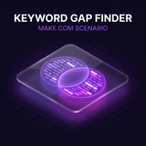 Keyword Gap Finder Make Scenario