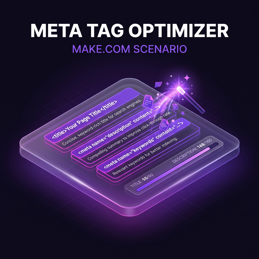 Meta Tag Optimizer (Make Scenario)